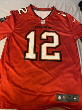 Nike Buccaneers Red #12 Football Jersey
